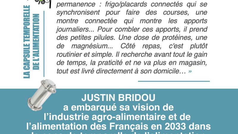 « En 2033, le consommateur sera connecté en permanence » – JUSTIN BRIDOU