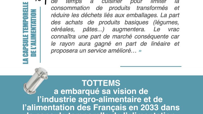 « En 2033, les Français passeront un peu plus de temps à cuisiner pour limiter la consommation de produits transformés » – TOTTEMS