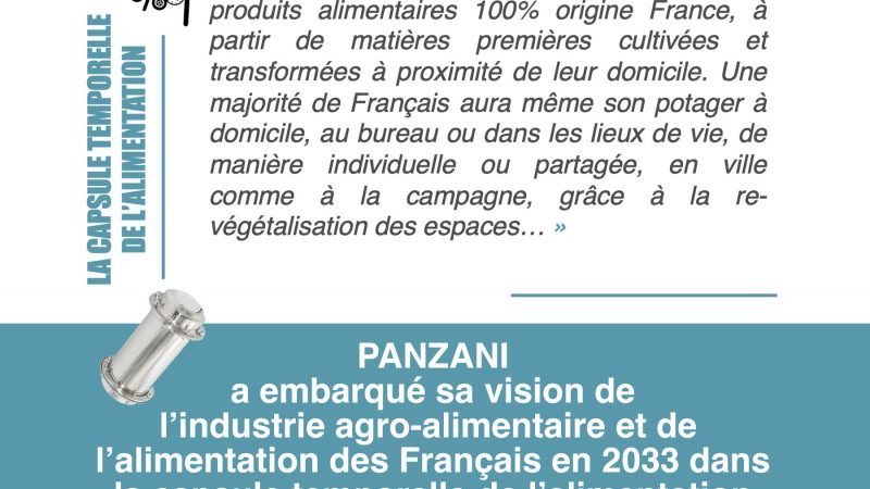 « En 2033, les Français s’approvisionneront en produits alimentaires 100% origine France » – PANZANI