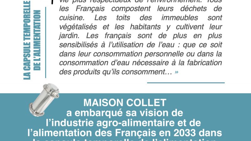 « En 2033, les Français adoptent des modes de vie plus respectueux de l’environnement » – MAISON COLLET