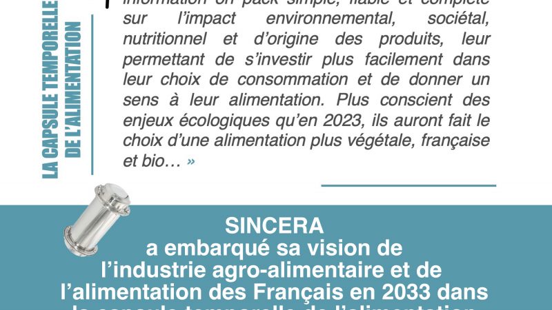 « En 2033, les Français auront accès à une information on pack simple, fiable et complète » – SINCERA